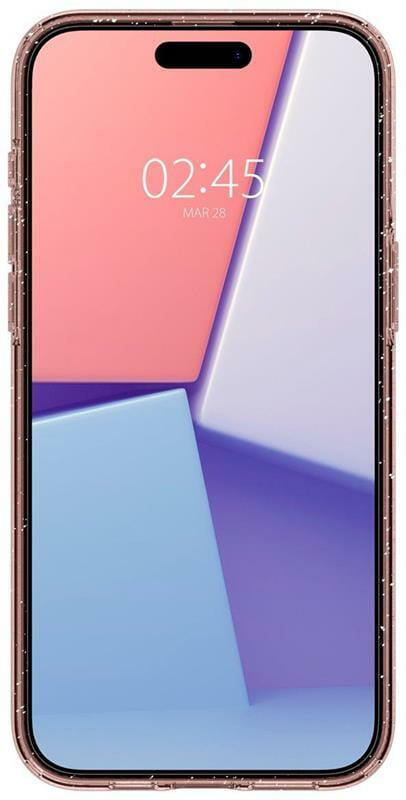 Чeхол-накладка Spigen Liquid Crystal Glitter для Apple iPhone 15 Pro Rose Quartz (ACS06702)