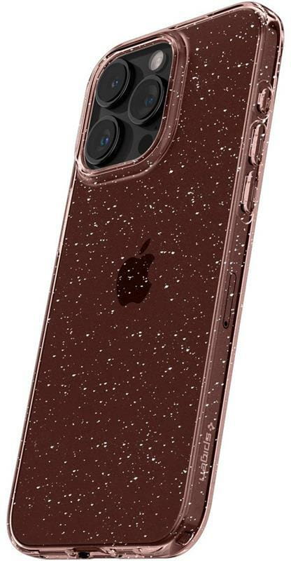Чeхол-накладка Spigen Liquid Crystal Glitter для Apple iPhone 15 Pro Rose Quartz (ACS06702)