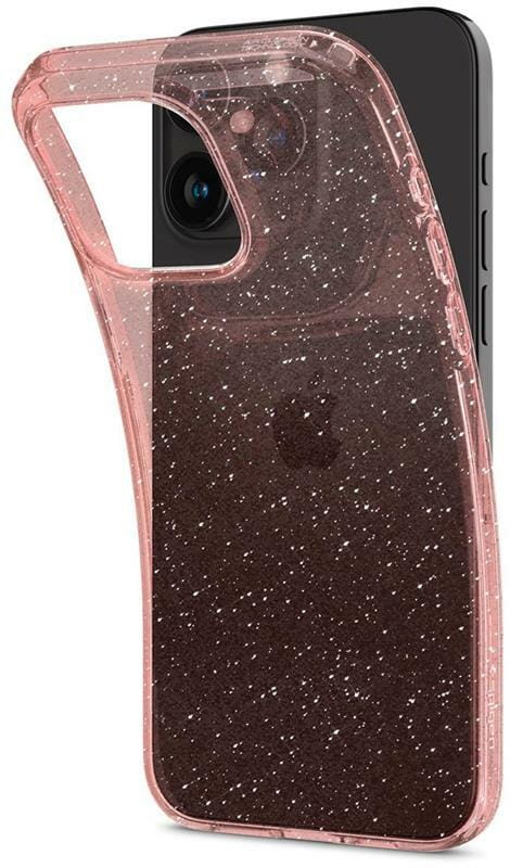 Чeхол-накладка Spigen Liquid Crystal Glitter для Apple iPhone 15 Pro Rose Quartz (ACS06702)