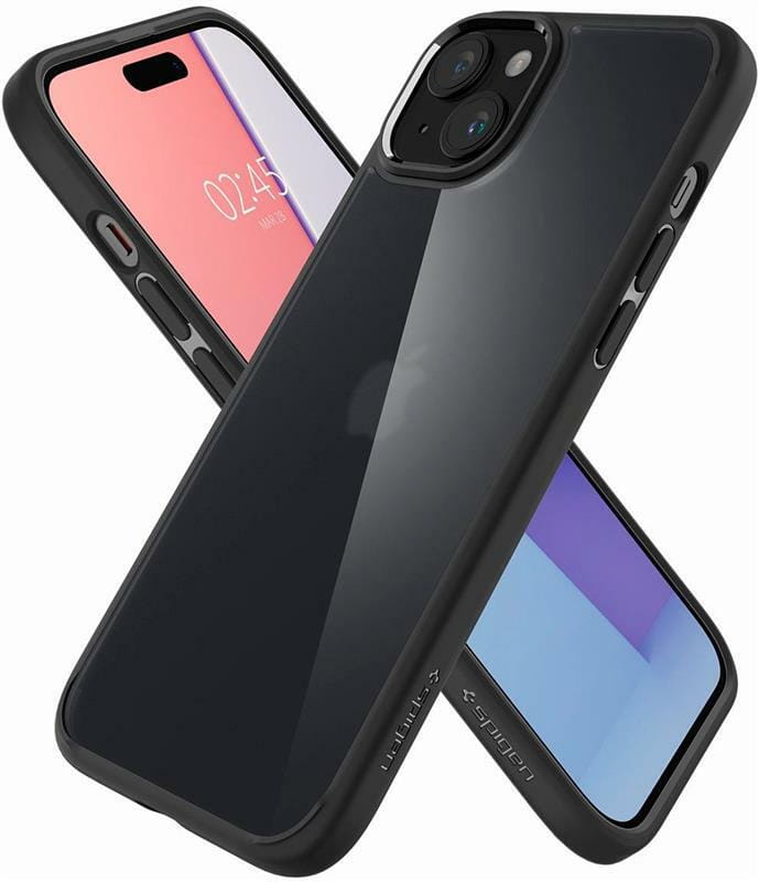 Чeхол-накладка Spigen Ultra Hybrid для Apple iPhone 15 Plus Frost Black (ACS06656)