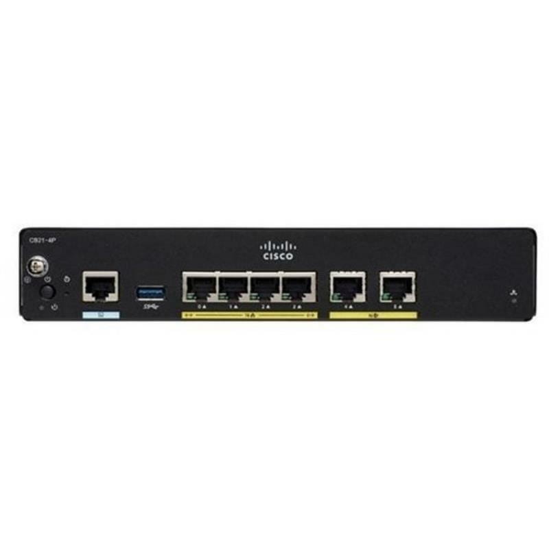 Маршрутизатор Cisco 900 Series Integrated Services Routers (C921-4P)