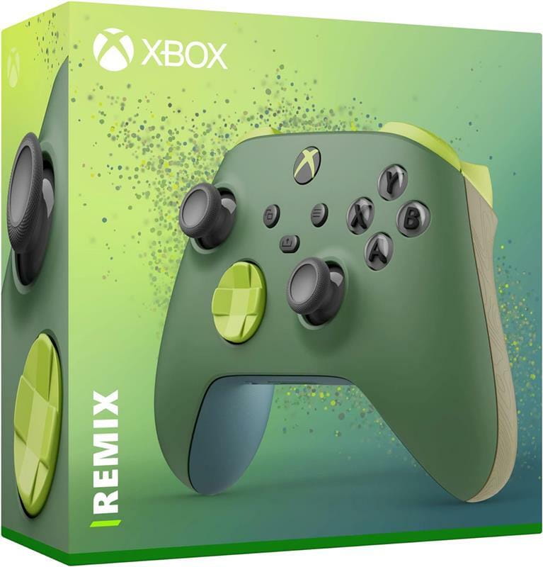 Геймпад Microsoft Xbox Wireless Controller Remix Special Edition Green (QAU-00114)
