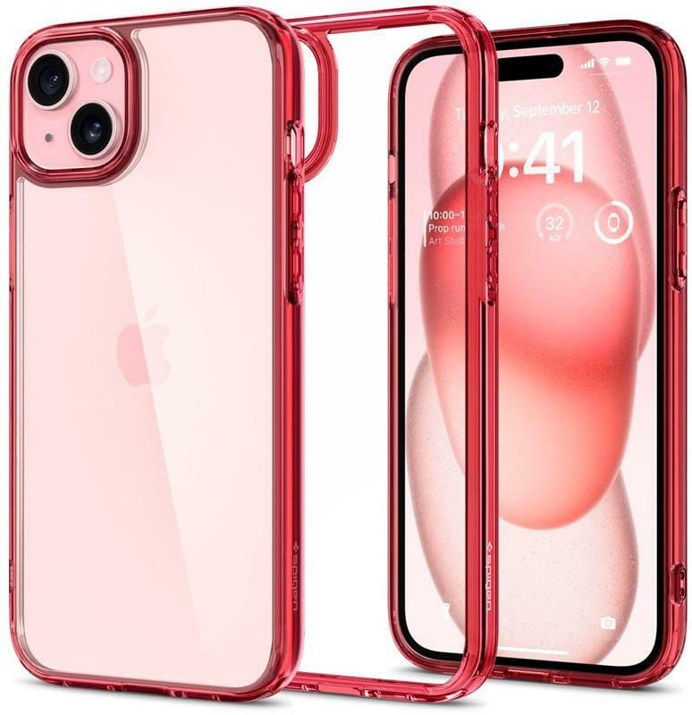 Чeхол-накладка Spigen Ultra Hybrid для Apple iPhone 15 Plus Red Crystal (ACS06654)