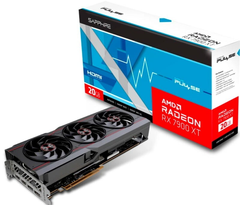 Видеокарта AMD Radeon RX 7900 XT 20GB GDDR6 Pulse Gaming OC Sapphire (11323-02-20G)