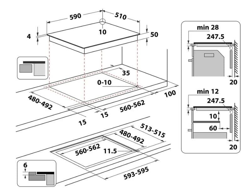 Варильна поверхня Whirlpool WL B4060 CPNE