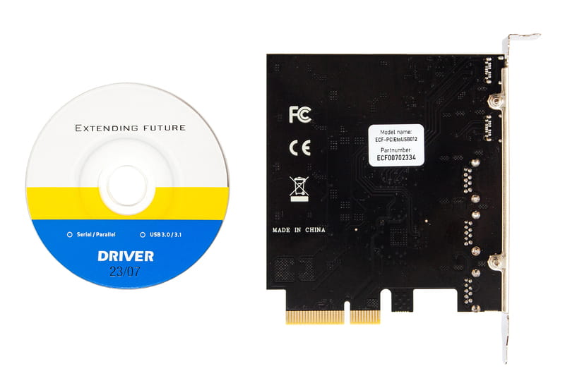 Плата расширения Frime PCI-E to USB3.2 Gen2 TYPE-A+C (3+2 порта) ASM3142+VL820 (ECF-PCIEtoUSB012)