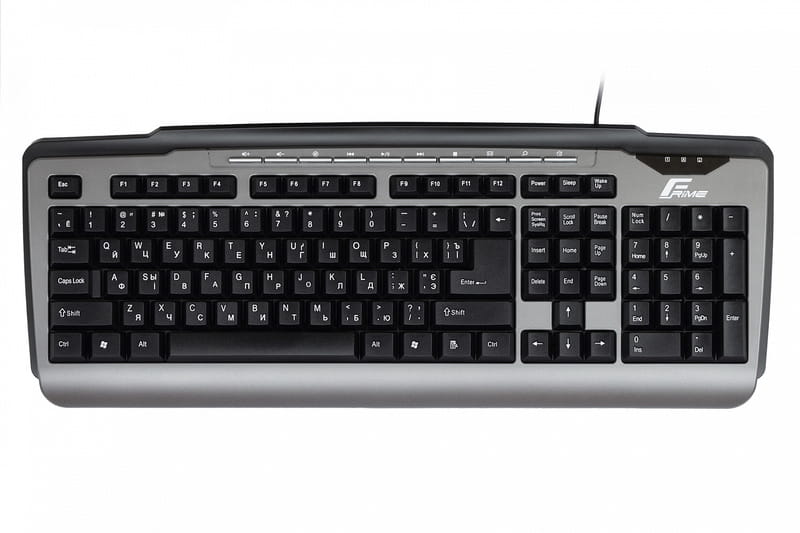 Клавіатура Frime Classic Keyboard Black-Silver USB (FKBB0323)