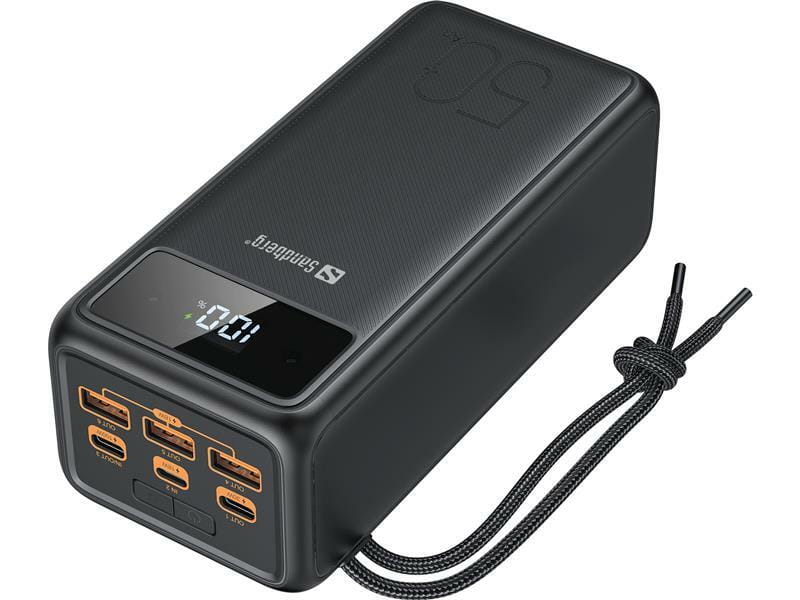 Універсальна мобільна батарея Sandberg Powerbank 50000mAh, USB-C PD 130W, Black (420-75)