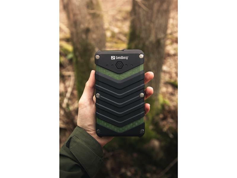 Універсальна мобільна батарея Sandberg Survivor Powerbank 20100mAh Black/Green (420-36)
