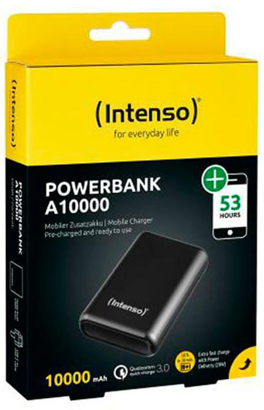 Универсальная мобильная батарея Intenso A10000 10000mAh, 3 А, Black (7322430)