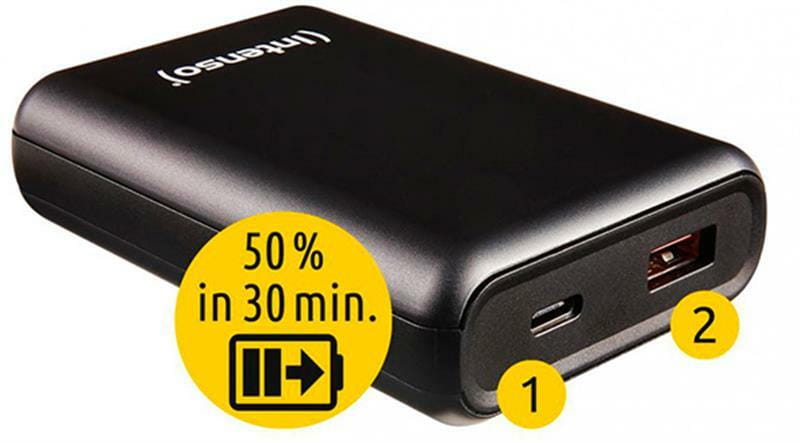Универсальная мобильная батарея Intenso A10000 10000mAh, 3 А, Black (7322430)