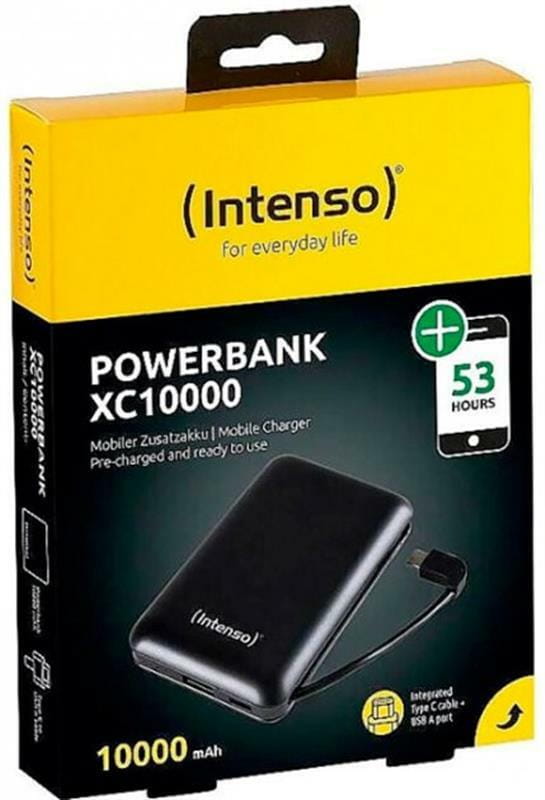 Універсальна мобільна батарея Intenso XC10000 10000mAh, 3.1 А, Black (7314530)