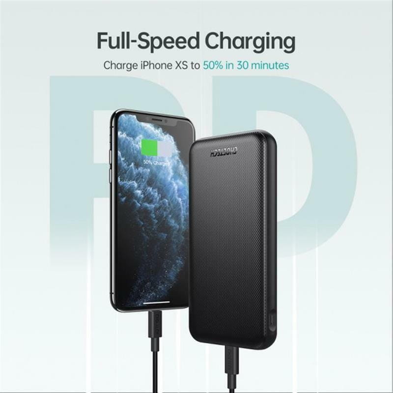 Универсальная мобильная батарея Choetech B627 10000mAh Black (B627-V3-CC-BK)