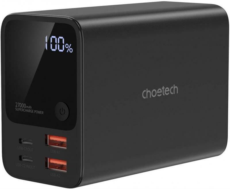 Універсальна мобільна батарея Choetech B635 27000mAh Black (B635-BK)