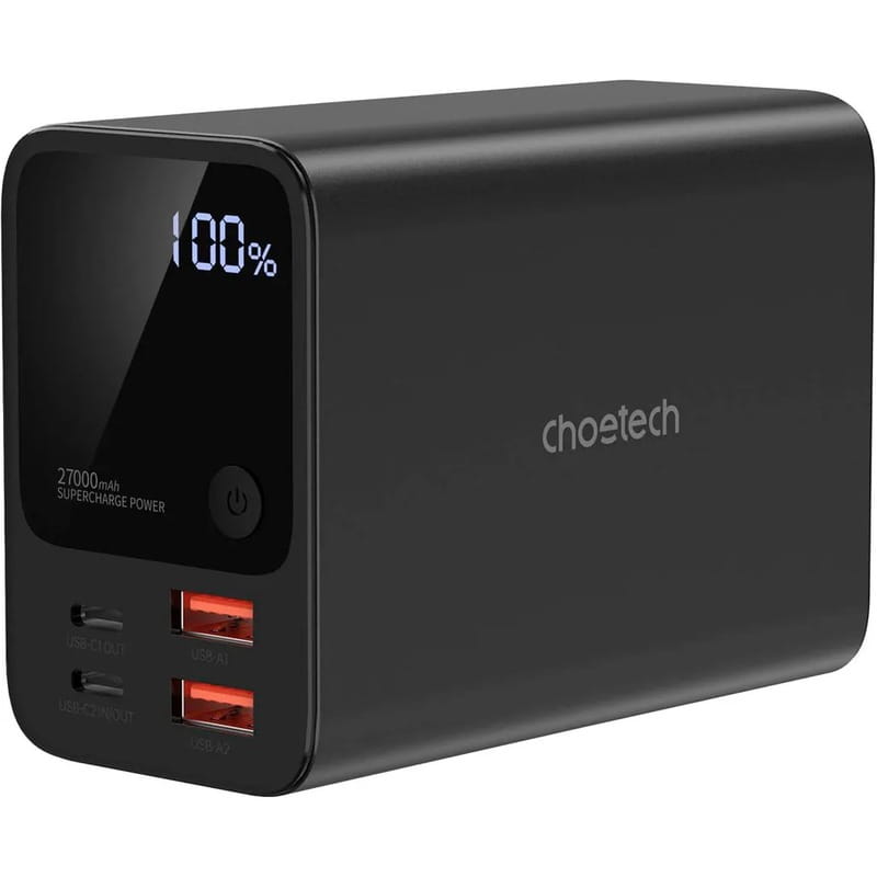Универсальная мобильная батарея Choetech B635 27000mAh Black (B635-BK)