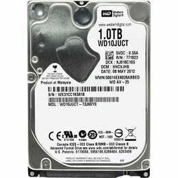 Накопитель HDD 2.5" SATA 1.0TB WD AV-255400rpm 16MB (WD10JUCT) Refurbished