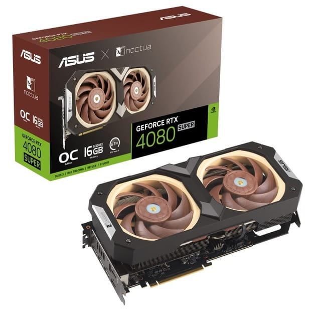 Відеокарта GF RTX 4080 Super 16GB GDDR6X Noctua OC Asus (RTX4080S-O16G-NOCTUA)