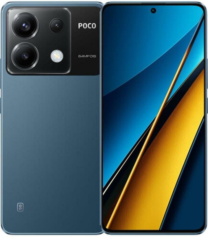 Смартфон Xiaomi Poco X6 5G 12/256GB Dual Sim Blue EU_