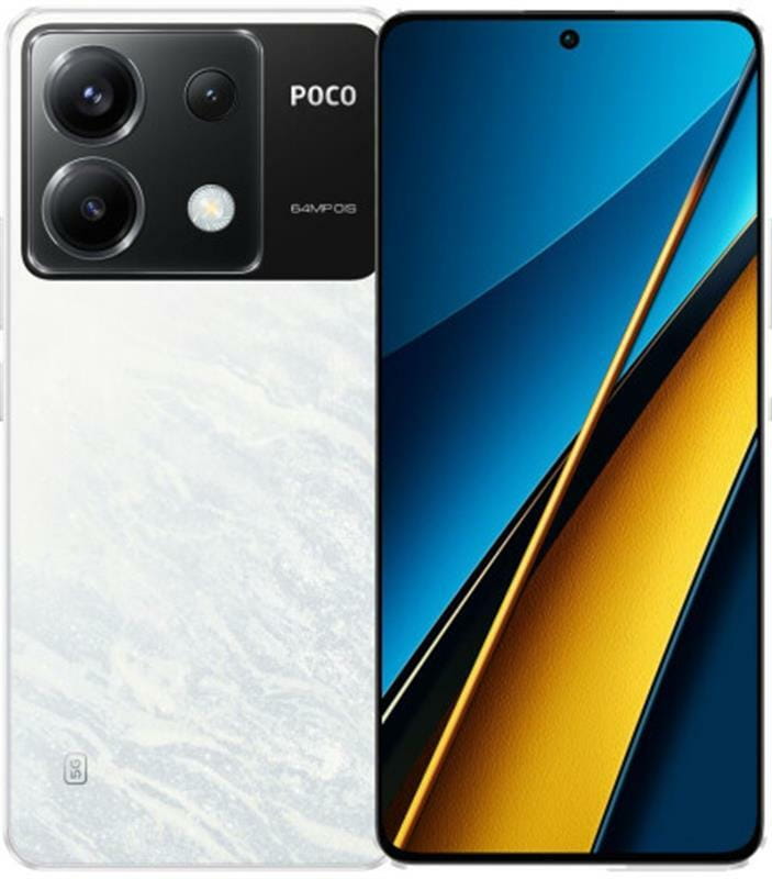 Смартфон Xiaomi Poco X6 5G 12/256GB Dual Sim White EU_