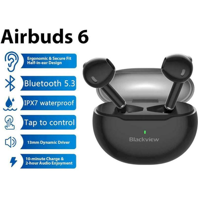 Bluetooth-гарнітура Blackview AirBuds 6 TWS Black