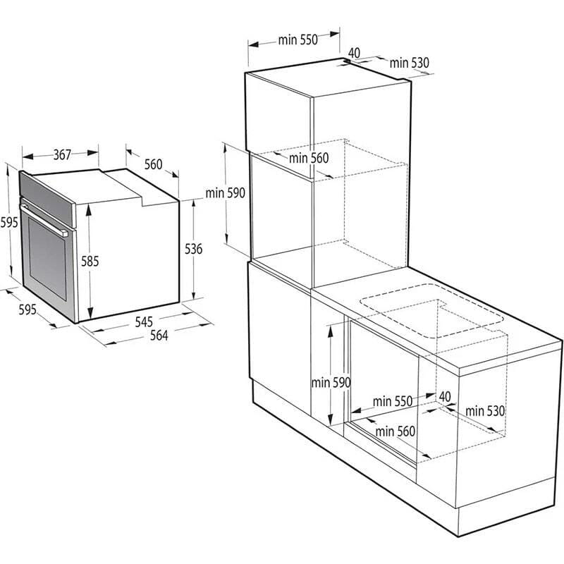 Духова шафа Hisense BSA65334ABDG
