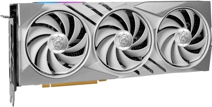 Видеокарта GF RTX 4070 Super 12GB GDDR6X Gaming X Slim White MSI (GeForce RTX 4070 SUPER 12G GAMING X SLIM WHITE)