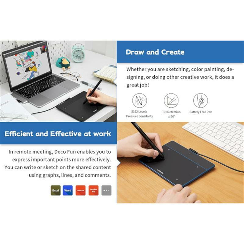 Графический планшет XP-Pen Deco Fun S Blue