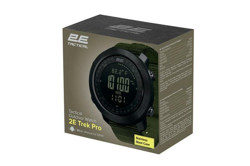 Тактические часы 2E Trek Pro Black-Green (2E-TCW30BK)