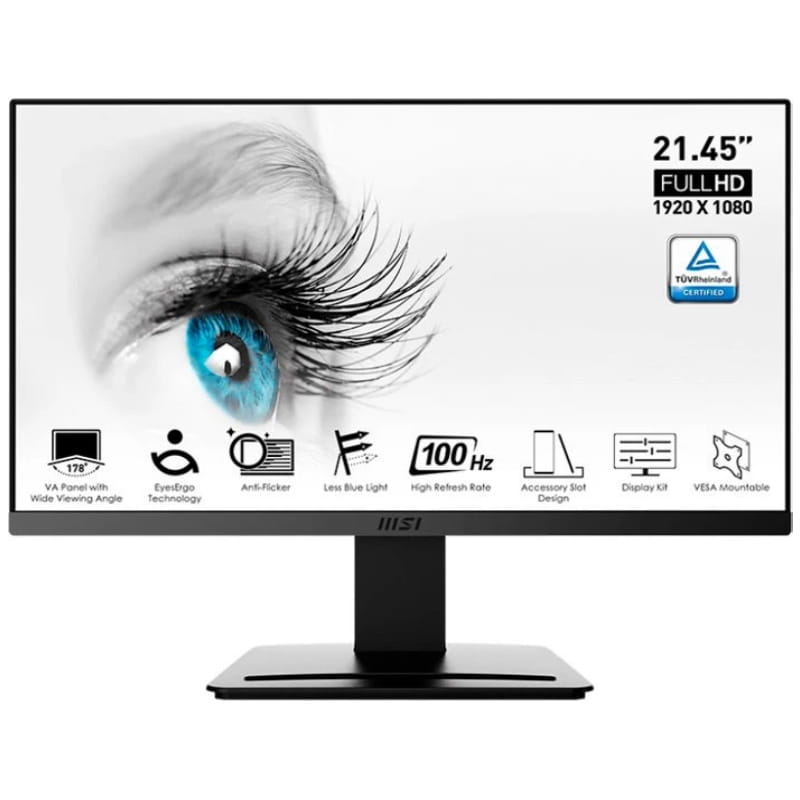 Монитор MSI 21.45" Pro MP223 VA Black 100Hz