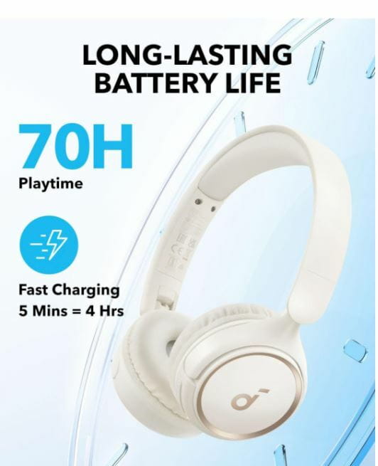 Bluetooth-гарнитура Anker SoundCore H30i White (A3012G21)