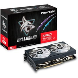 Видеокарта AMD Radeon RX 7600 XT 16GB GDDR6 Hellhound OC PowerColor (RX 7600 XT 16G-L/OC)