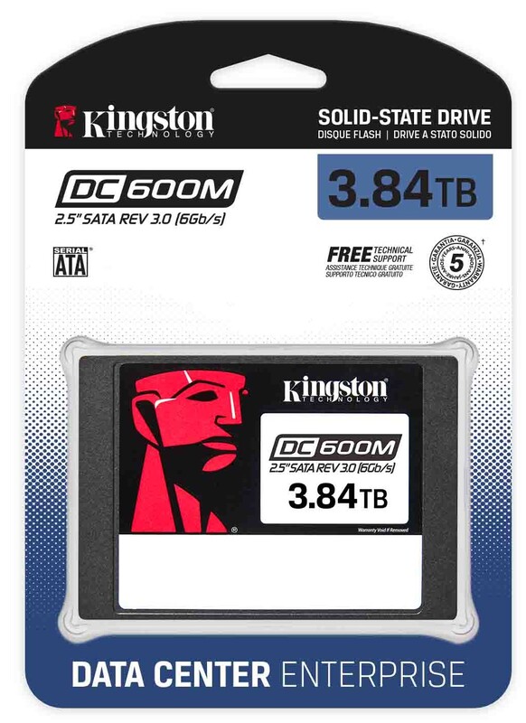 Накопитель SSD  3.84TB Kingston SSD DC600M 2.5" SATAIII 3D TLC (SEDC600M/3840G)