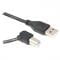 Фото - Кабель Cablexpert USB - USB Type-В (M/M), кутовий, преміум, 1.8 м, чорний (CCP-USB2-AMBM90-6) | click.ua