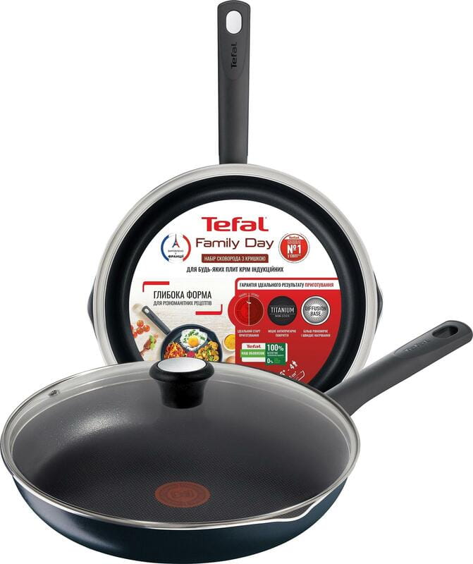 Сковорода з кришкою Tefal Family Day 26 см (B5660553UA)