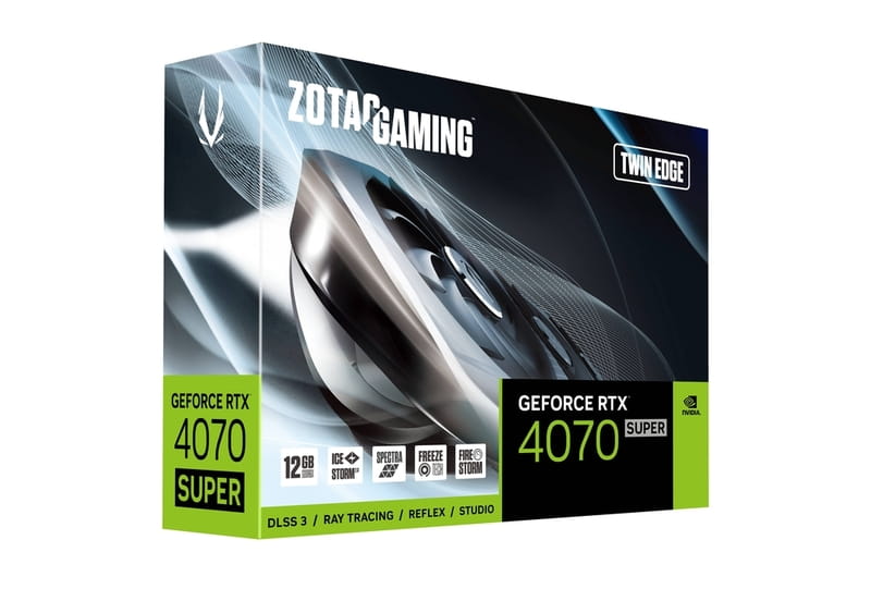 Відеокарта GF RTX 4070 Super 12GB GDDR6X Twin Edge Gaming Zotac (ZT-D40720E-10M)