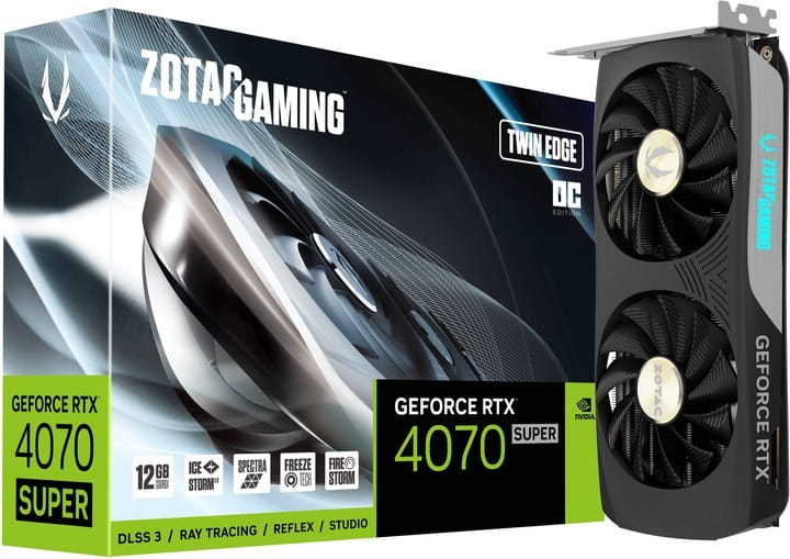 Відеокарта GF RTX 4070 Super 12GB GDDR6X Twin Edge OC Gaming Zotac (ZT-D40720H-10M)