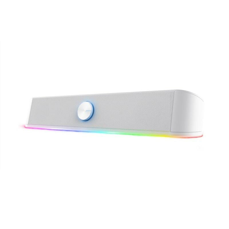 Акустична система Trust GXT 619W Thorne RGB Illuminated Soundbar White (25110)