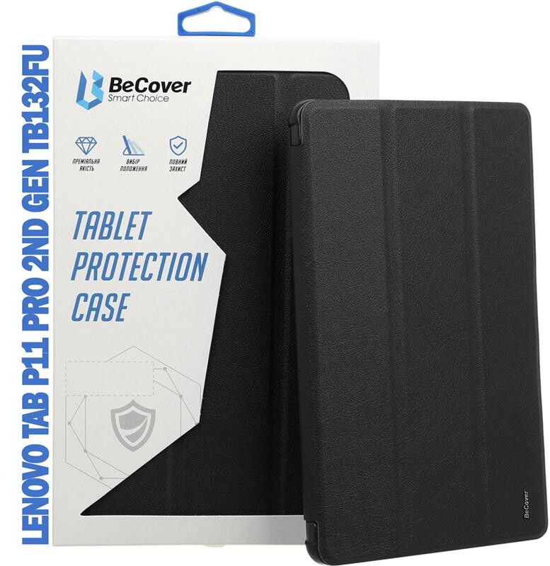Чехол-книжка BeCover Smart для Lenovo Tab P11 Pro (2nd Gen) (TB-132FU/TB-138FC)/Xiaoxin Pad Pro 2022 11.2" Black (708697)