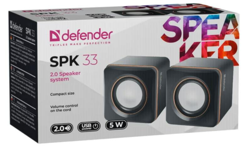 Акустическая система Defender SPK 33 Black (65633)