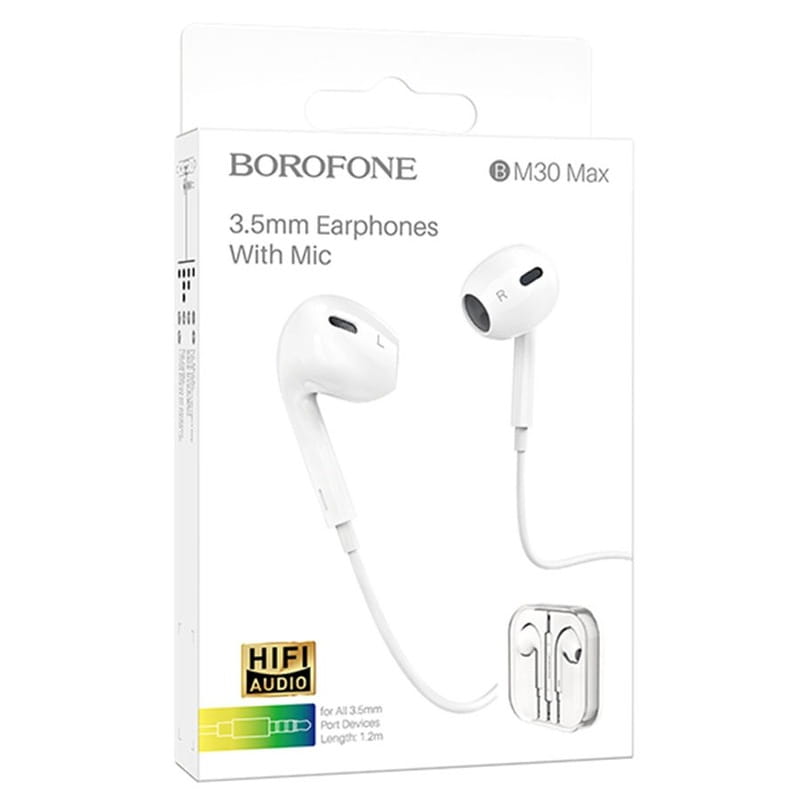 Гарнитура Borofone BM30 White (BM30W)