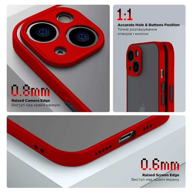 Чехол-накладка Armorstandart Frosted Matte для Samsung Galaxy A05 SM-A055 Red (ARM71798)