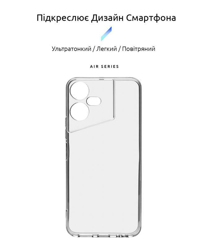 Чехол-накладка Armorstandart Air для Tecno Pova Neo 3 (LH6n) Camera cover Transparent (ARM70380)