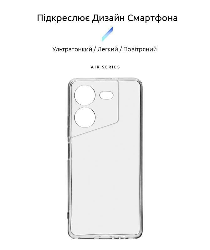 Чехол-накладка Armorstandart Air для Tecno Pova 5 4G Camera cover Transparent (ARM68909)