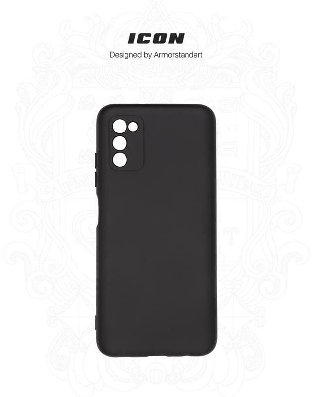 Чехол-накладка Armorstandart Icon для Samsung Galaxy A03s SM-A037 Camera cover Black (ARM70613)