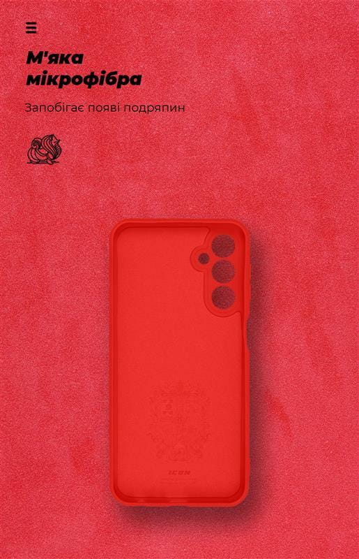 Чехол-накладка Armorstandart Icon для Samsung Galaxy M34 5G SM-M346 Camera cover Red (ARM69638)