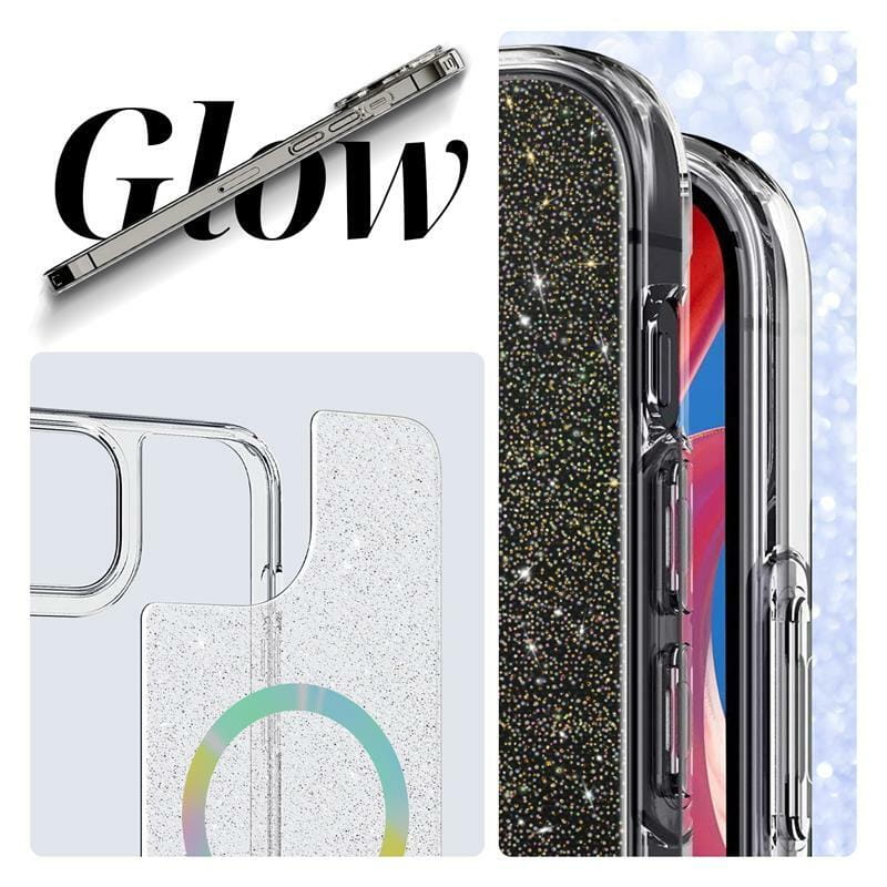 Чехол-накладка Armorstandart Glow Magsafe для Apple iPhone 15 Transparent (ARM69898)