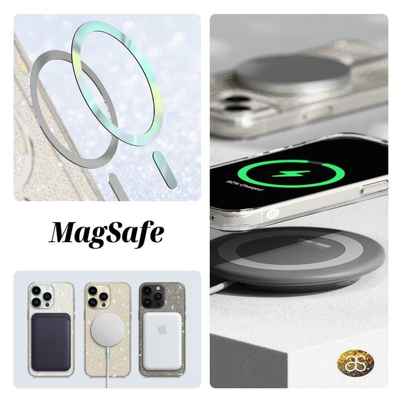 Чехол-накладка Armorstandart Glow Magsafe для Apple iPhone 15 Transparent (ARM69898)