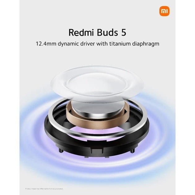Bluetooth-гарнитура Xiaomi Redmi Buds 5 Black (BHR7627GL)