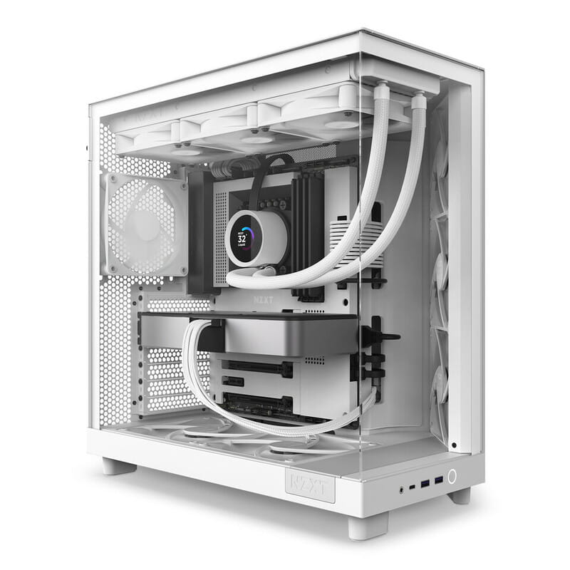 Корпус NZXT H6 Flow White (CC-H61FW-01) без БП