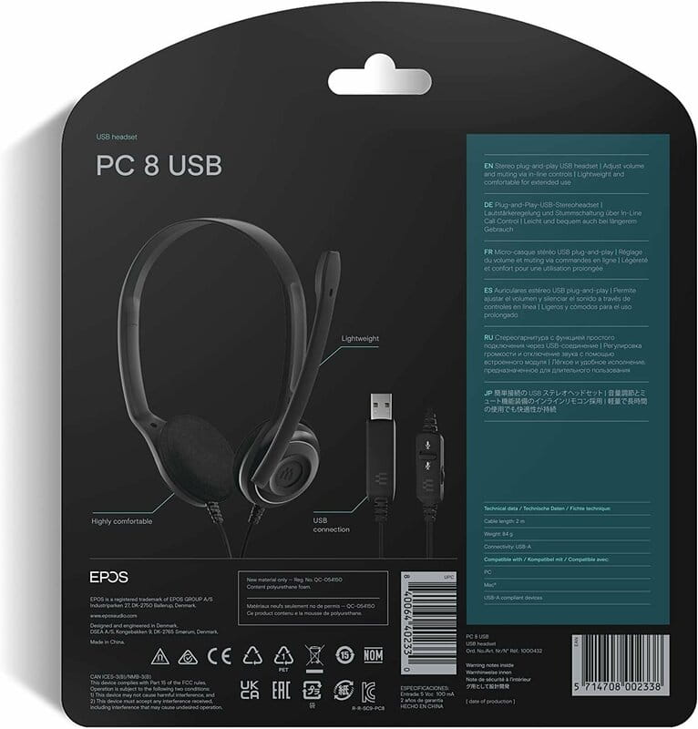 Гарнитура Epos PC 8 Chat (1000432)